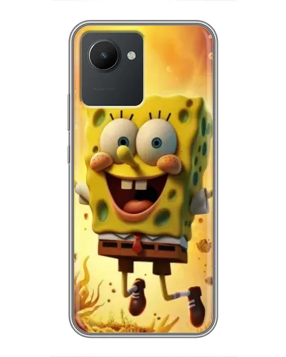 Чехол для Realme C30 с картинкой «Губка Боб прыгает» Чехол для Realme C30 с картинкой «Губка Боб прыгает»