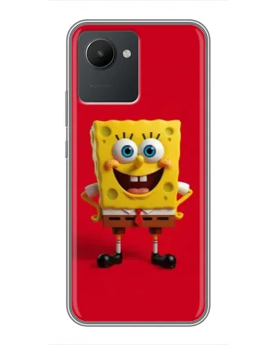 Чехол для Realme C30 с картинкой «Спанч Боб на красном» Чехол для Realme C30 с картинкой «Спанч Боб на красном»