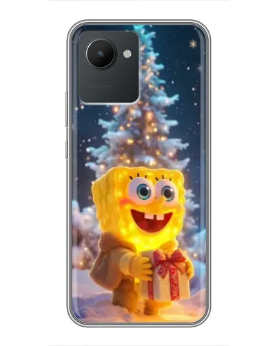 Чехол для Realme C30 с картинкой «Рождественский Спанч Боб» Чехол для Realme C30 с картинкой «Рождественский Спанч Боб»