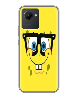 Чехол для Realme C30 с картинкой «Минималистичный Спанч Боб» Чехол для Realme C30 с картинкой «Минималистичный Спанч Боб»