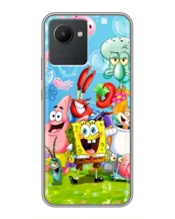 Чехол для Realme C30 с картинкой «Губка Боб и друзья» Чехол для Realme C30 с картинкой «Губка Боб и друзья»