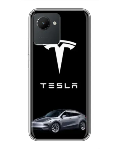 Чохол для Realme C30 з картинкою «Tesla Model Y»