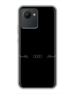 Чохол для Realme C30 з картинкою «Audi — світловий підпис»