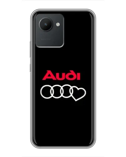 Чехол для Realme C30 с картинкой «Логотип Audi Heart»