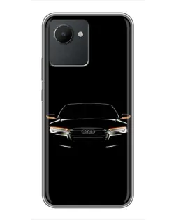 Чохол для Realme C30 з картинкою «Audi — нічний контур»
