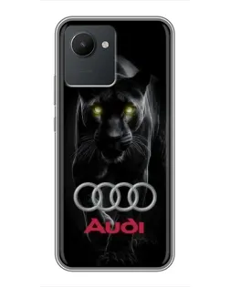 Чохол для Realme C30 з картинкою «Пантера та Audi»