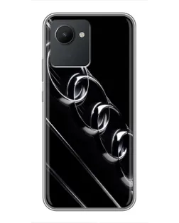 Чохол для Realme C30 з картинкою «Audi — абстрактні кільця»