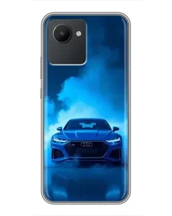 Чохол для Realme C30 з картинкою «Audi — блакитна енергія»