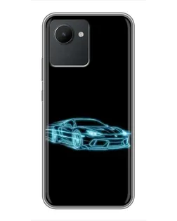 Чохол для Realme C30 з картинкою «Неоновий контур Lamborghini» Чохол для Realme C30 з картинкою «Неоновий контур Lamborghini»