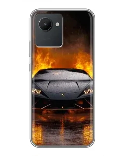 Чохол для Realme C30 з картинкою «Lamborghini у вогні» Чохол для Realme C30 з картинкою «Lamborghini у вогні»