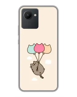 Чохол для Realme C30 з картинкою «Пушин на кульках»