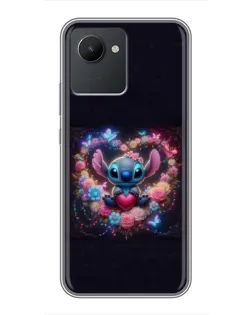 Чохол для Realme C30 з картинкою «Stitch у квітах» Чохол для Realme C30 з картинкою «Stitch у квітах»