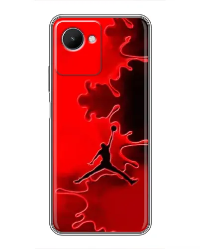 Чехол для Realme C30s с картинкой «Jordan Red Smoke» Чехол для Realme C30s с картинкой «Jordan Red Smoke»