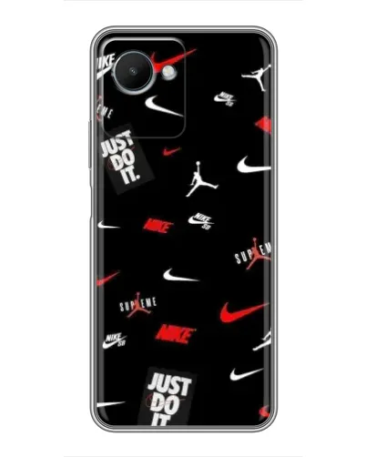 Чехол для Realme C30s с картинкой «Nike Mix Pattern» Чехол для Realme C30s с картинкой «Nike Mix Pattern»