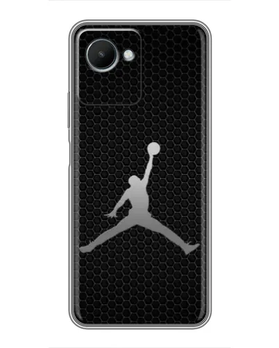 Чехол для Realme C30s с картинкой «Jordan Dark Carbon» Чехол для Realme C30s с картинкой «Jordan Dark Carbon»