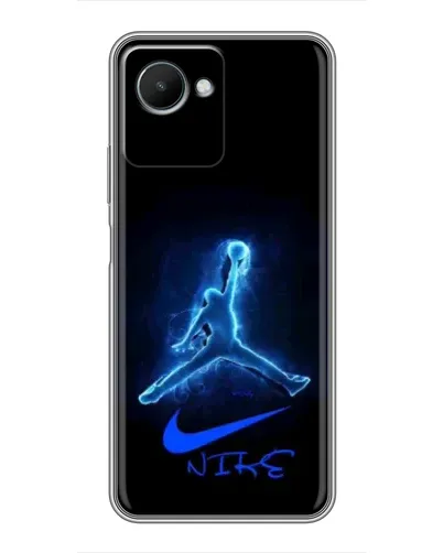 Чехол для Realme C30s с картинкой «Jordan Neon Blue» Чехол для Realme C30s с картинкой «Jordan Neon Blue»