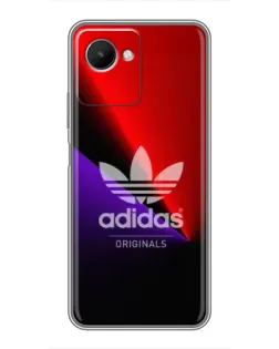 Чехол для Realme C30s с картинкой «Adidas Red Neon»