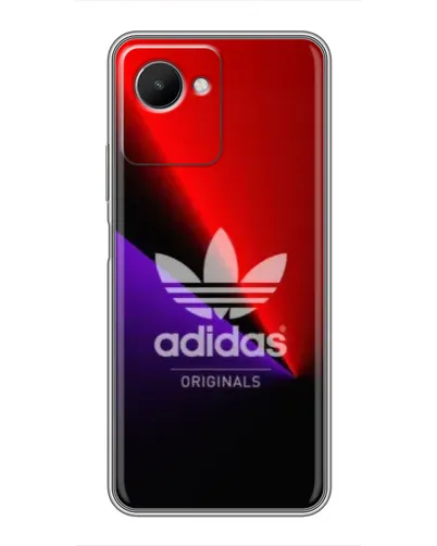 Чехол для Realme C30s с картинкой «Adidas Red Neon» Чехол для Realme C30s с картинкой «Adidas Red Neon»