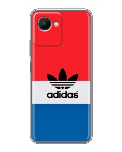 Чехол для Realme C30s с картинкой «Ретро блоки Adidas» Чехол для Realme C30s с картинкой «Ретро блоки Adidas»