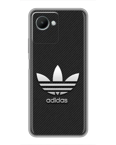 Чехол для Realme C30s с картинкой «Adidas Карбоновая текстура» Чехол для Realme C30s с картинкой «Adidas Карбоновая текстура»