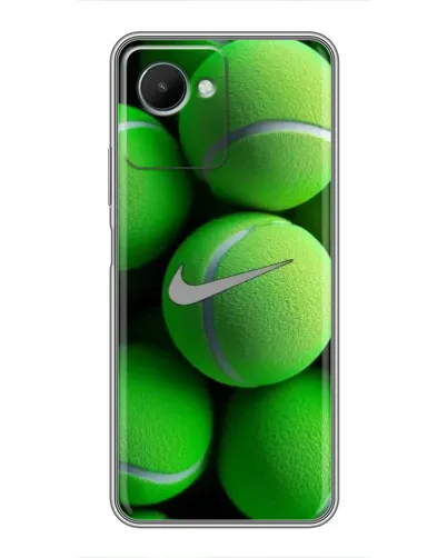 Чехол для Realme C30s с картинкой «Теннисные мячи Найк» Чехол для Realme C30s с картинкой «Теннисные мячи Найк»