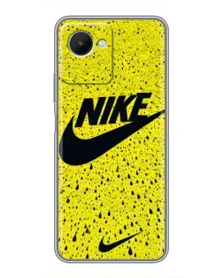 Чехол для Realme C30s с картинкой «Желтый текстурный Nike»
