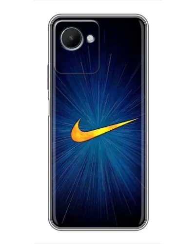 Чехол для Realme C30s с картинкой «Синий пульс Nike» Чехол для Realme C30s с картинкой «Синий пульс Nike»