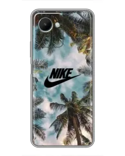 Чохол для Realme C30s з картинкою «Тропічний принт Nike» Чохол для Realme C30s з картинкою «Тропічний принт Nike»