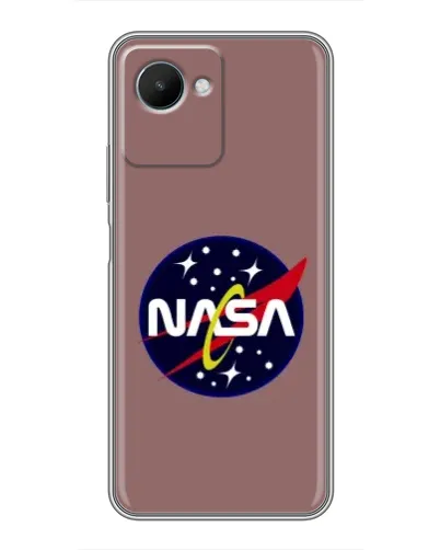 Чехол для Realme C30s с картинкой «NASA — ретро космос» Чехол для Realme C30s с картинкой «NASA — ретро космос»