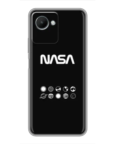 Чехол для Realme C30s с картинкой «NASA — технический принт» Чехол для Realme C30s с картинкой «NASA — технический принт»