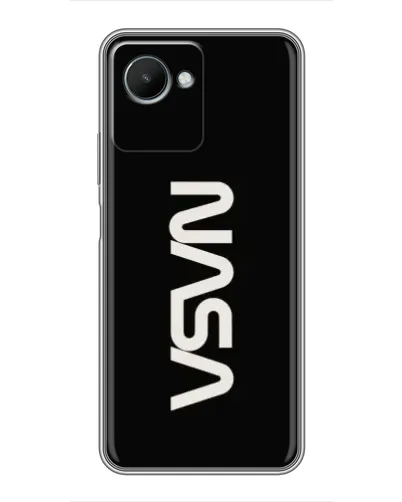 Чехол для Realme C30s с картинкой «NASA — вертикальный логотип» Чехол для Realme C30s с картинкой «NASA — вертикальный логотип»