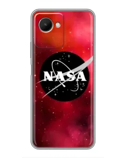 Чехол для Realme C30s с картинкой «NASA — красная туманность»