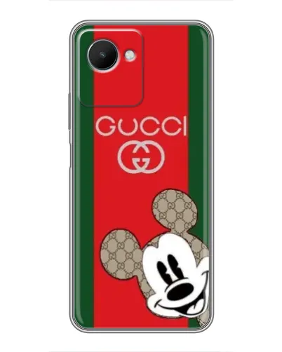 Чехол для Realme C30s с картинкой «Gucci — полосы и Микки» Чехол для Realme C30s с картинкой «Gucci — полосы и Микки»