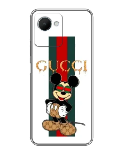 Чехол для Realme C30s с картинкой «Микки Маус Gucci — полосы» Чехол для Realme C30s с картинкой «Микки Маус Gucci — полосы»