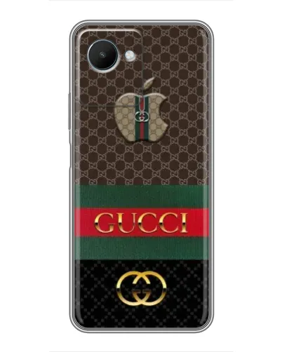 Чехол для Realme C30s с картинкой «Gucci — брендированный десерт» Чехол для Realme C30s с картинкой «Gucci — брендированный десерт»