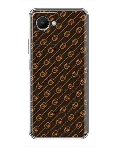 Чехол для Realme C30s с картинкой «Gucci — золотые диагонали» Чехол для Realme C30s с картинкой «Gucci — золотые диагонали»