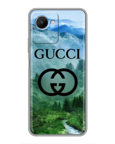 Чехол для Realme C30s с картинкой «Gucci — горный пейзаж» Чехол для Realme C30s с картинкой «Gucci — горный пейзаж»