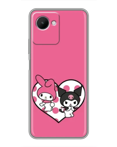 Чехол для Realme C30s с картинкой «Kuromi и My Melody» Чехол для Realme C30s с картинкой «Kuromi и My Melody»