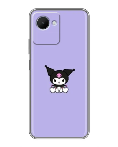 Чехол для Realme C30s с картинкой «Kuromi — фиолетовый минимализм» Чехол для Realme C30s с картинкой «Kuromi — фиолетовый минимализм»