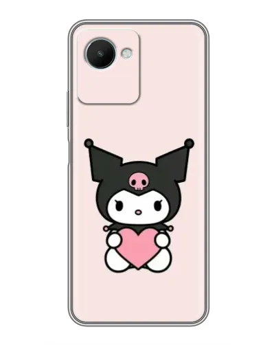 Чехол для Realme C30s с картинкой «Kuromi и сердце» Чехол для Realme C30s с картинкой «Kuromi и сердце»