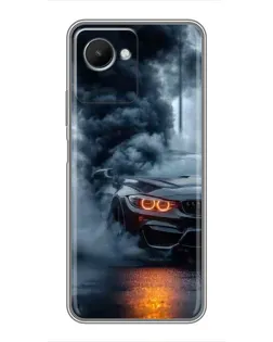 Чехол для Realme C30s с картинкой «BMW M-Power — абстракция»
