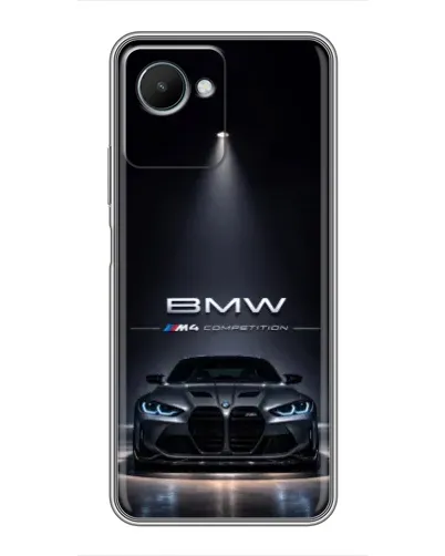 Чехол для Realme C30s с картинкой «BMW сквозь ночной город» Чехол для Realme C30s с картинкой «BMW сквозь ночной город»