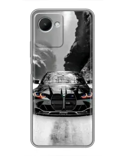 Чехол для Realme C30s с картинкой «BMW — акварельный дрифт»