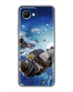 Чехол для Realme C30s с картинкой «Десант PUBG — прыжок» Чехол для Realme C30s с картинкой «Десант PUBG — прыжок»