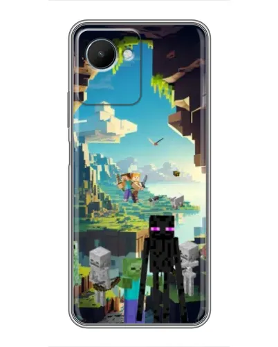 Чохол для Realme C30s з картинкою «Ендермен у лісі»