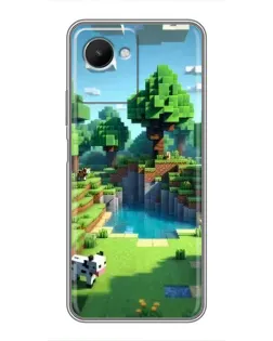 Чохол для Realme C30s з картинкою «Minecraft літній день»