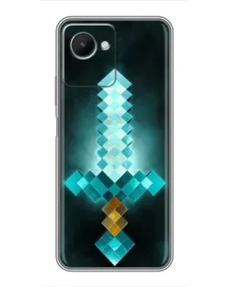 Чохол для Realme C30s з картинкою «Алмазний меч неон»