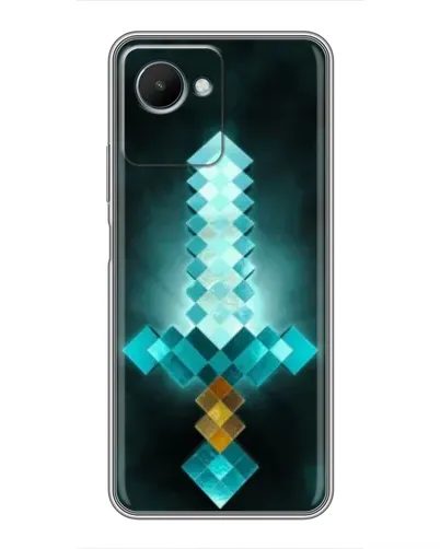 Чохол для Realme C30s з картинкою «Алмазний меч неон»