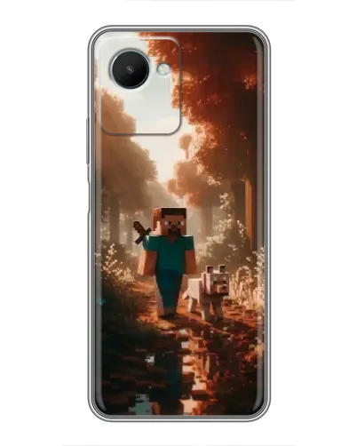 Чохол для Realme C30s з картинкою «Стів у лісі»