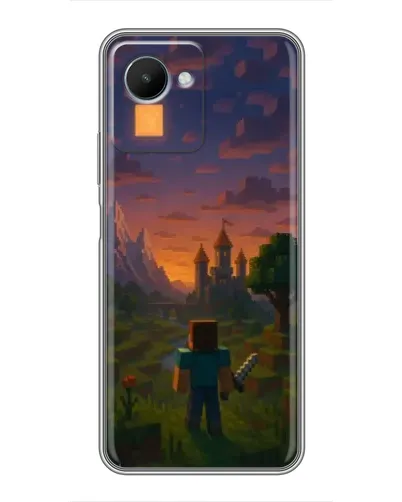 Чохол для Realme C30s з картинкою «Стів біля вежі»